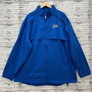 Winnipeg Jets Windbreaker Jacket Fanatics Authentic Pro Men's 2XL Blue Full Zip